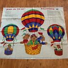 Bear On The Go Panel 35x44 VIP Wall Hanging Hot Air Balloon New