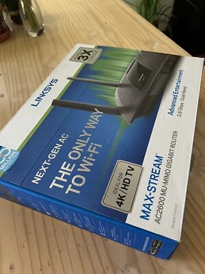 linksys max-stream ac2600 mu-mimo gigabit wifi router ea8500 - Image 1 of 4