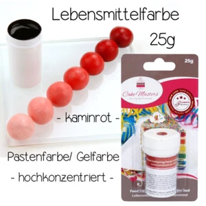 Lebensmittelfarbe Gelfarbe kaminrot rot 25 g Fondant Cakemasters Pati-Versand - Bild 1 von 4