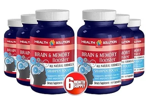 Brain Boost Supplement - Supports Brain Activity Memory - 360 Capsules 6B - Picture 1 of 5