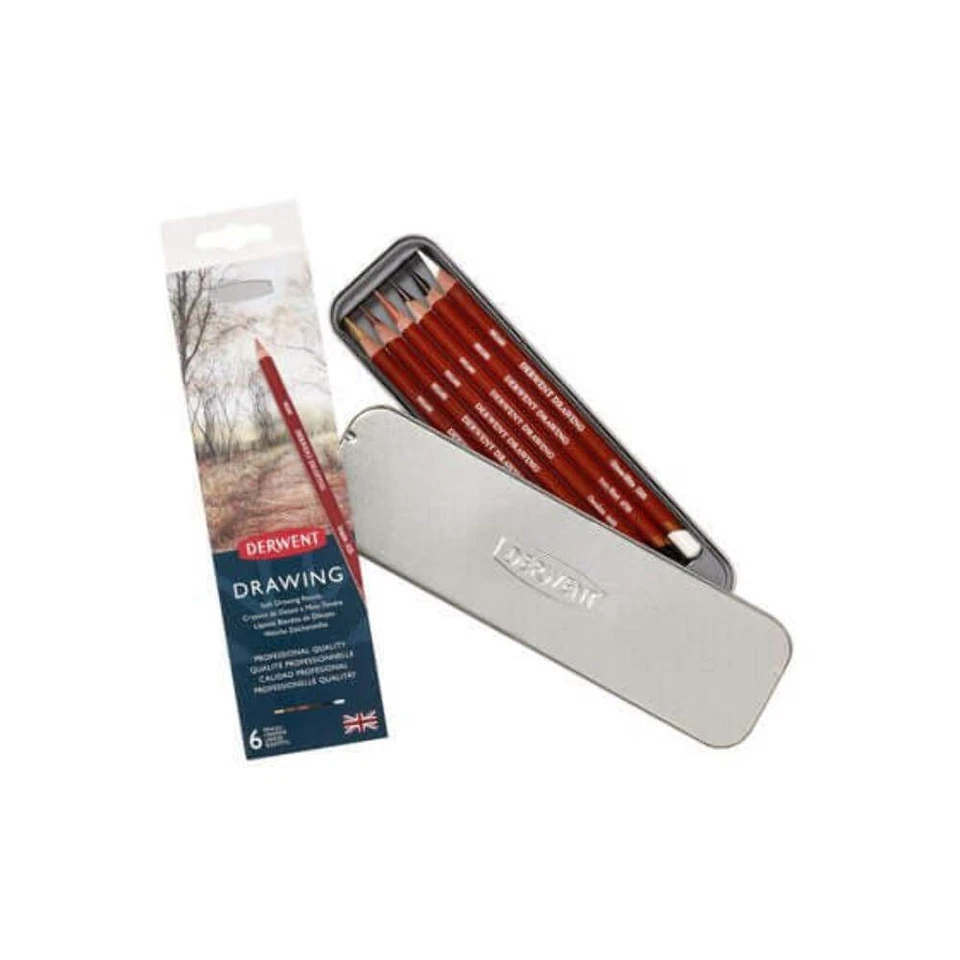 Derwent Drawing Pencil 6 Tin - Image 1 of 1