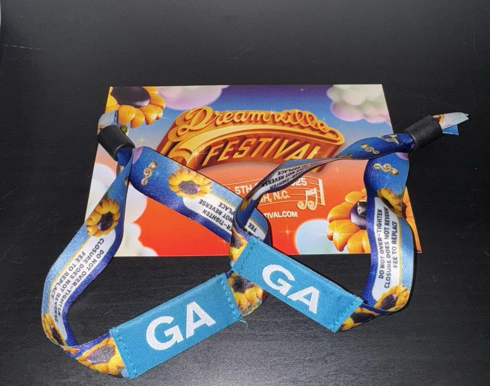 Dreamville Festival April 5th-6th 2025 Wristband (TWO TICKETS) - Image 1 of 1