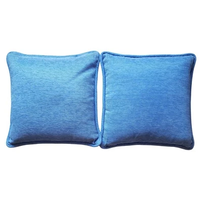 2 - XL 22" Azul Pana Cremallera Fundas de Almohada Fundas con Plumón Pluma Almohada Formas Foto 1 de 4