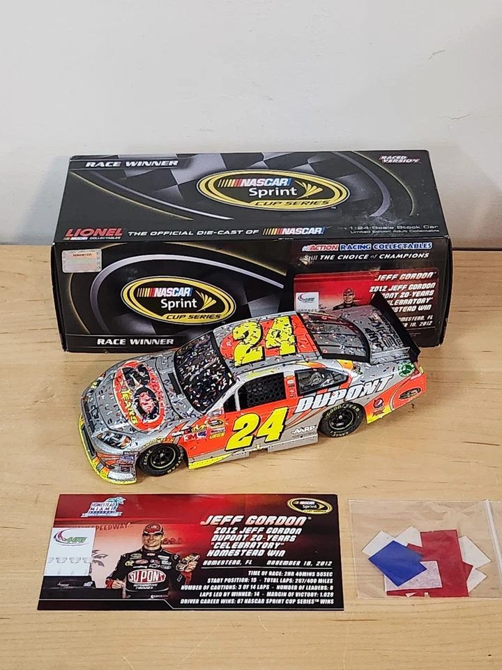 2012 #24 Jeff Gordon Dupont 20 Years Homestead Win 1/24 Action NASCAR Diecast - Image 1 of 1