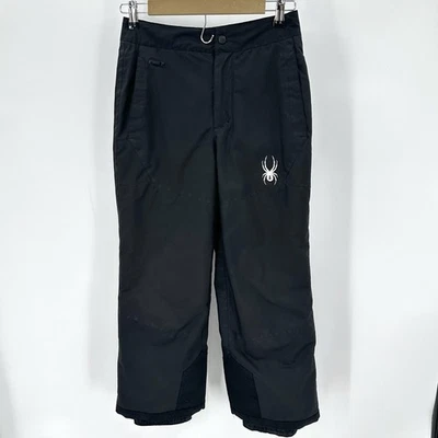 Pantalones de esquí SPYDER niños 12 negros snowboard nieve niños forrados aislados - dañados Foto 1 de 4