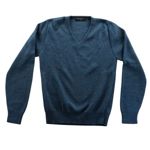 Continental Woman's Sweater Small Long Sleeve Pullover Blue V-Neck Made in the U - Picture 1 of 11