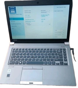 Toshiba Tecra Z40 14" Laptop Intel Core i3 4030U 1.9Ghz 4gb. Missing Parts. Work - Picture 1 of 5