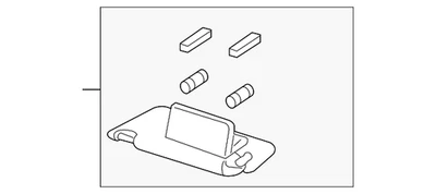 Parasol izquierdo genuino Acura TLX 2018-2020 OEM 83280-TZ3-A02ZB Foto 1 de 2