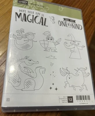 Stampin' Up! Juego de estampillas Magical Day y troqueles Magical Mates Framelits 145857 Foto 1 de 2