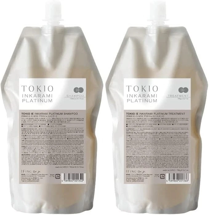 TOKIO IE INKARAMI PLATINUM Shampoo & Treatment 700ml Refill Set New JAPAN F/S - Image 1 of 1