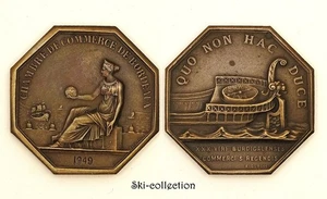 Marke -kammer Handels- De Bordeaux, 1949. France. Bronze - Picture 1 of 1