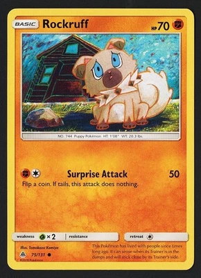 Rockruff 75/131 Forbidden Light 2018 - Pokémon TCG - Image 1 of 2
