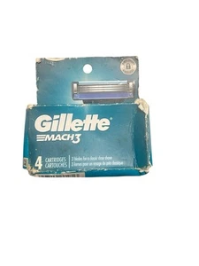 Cartuchos de recarga de hoja de afeitar Gillette Mach3 para hombre - 4 unidades, nuevos - Imagen 1 de 1