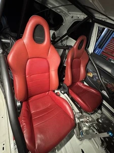 2000 - 2003 Honda S2000 AP1 Red Driver Passenger Seats - Picture 1 of 7