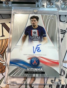 2022-23 Topps Chrome PSG VITINHA On Card Autograph /99 Best Midfielder - Picture 1 of 2