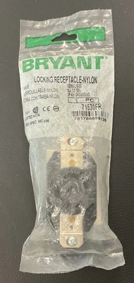 NUEVO, RECEPTÁCULO DE BLOQUEO BRYANT 71530FR NEMA L15-30R 3P/4W 30AMP., ENVÍO GRATUITO Foto 1 de 4