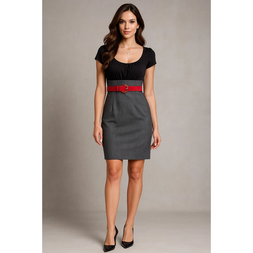 Vintage Y2K Amywear Dress Juniors 9 or W 4 Black Academia Babydoll Coquette - Image 1 of 4