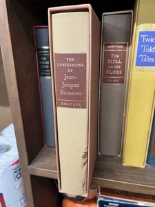 THE CONFESSIONS OF-Jean Jacques Rousseau Heritage Press w Slipcase/Notes - Picture 1 of 6