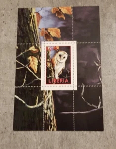 LIBERIA- BIRDS -OWL-MINIATURE SHEET  MNH - Picture 1 of 1