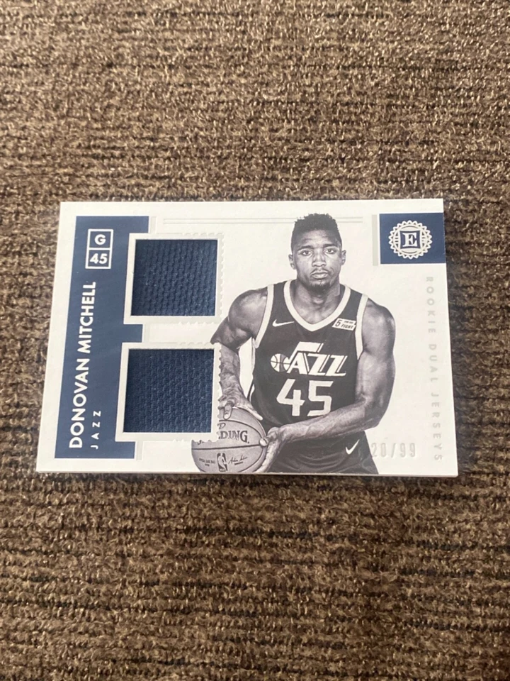 Donovan Mitchell 2017 encased dual  jersey #20/99 - Image 1 of 2