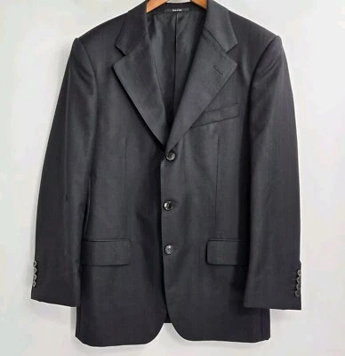GUCCI Mens Sport Coat Blazer Jacket Black Red Sheen 3 Button *FLAW* Size US 40 R - Image 1 of 4