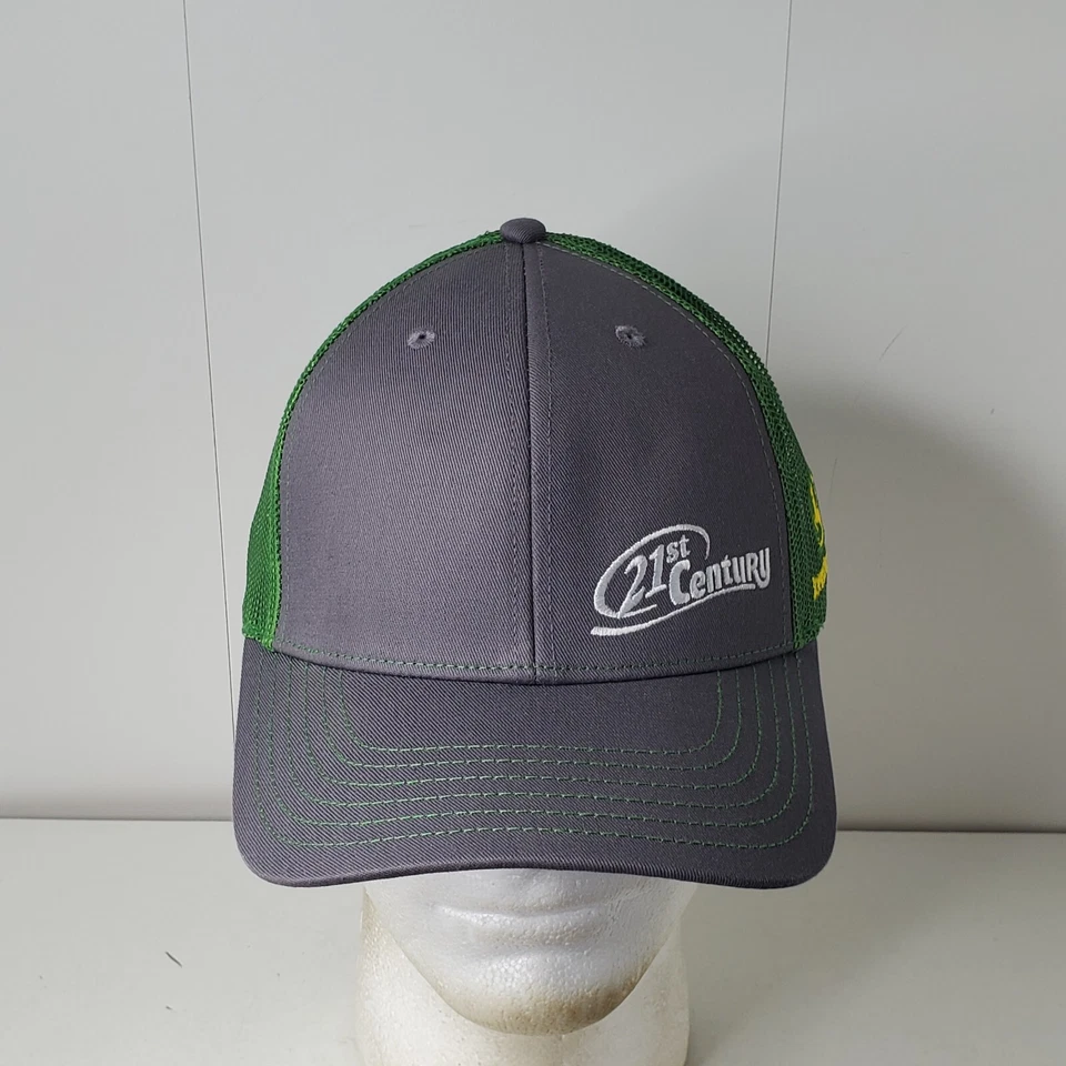 Gorra de béisbol John Deere siglo XXI de malla de camionero con cierre a presión logotipo de agricultura granja Foto 1 de 4