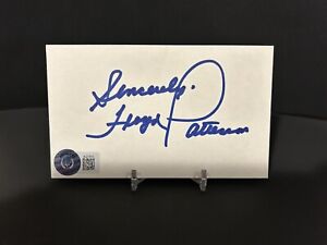 Floyd Patterson Autographed Signed 3x5 Index Card Beckett
