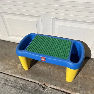 LEGO DUPLO Lap Building Table With Two Sided Storage # 72635 1988 USA Made - Image 1 of 4