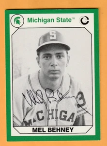 Mel Behney Michigan State Spartans AUTO Signed 1990 card Cincinnati Reds 1M - Picture 1 of 2