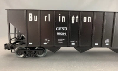 O Gauge Weaver Ultra-Line Burlington CB&Q Highside Hopper #160114 3-Rail O2430 - Image 1 of 4