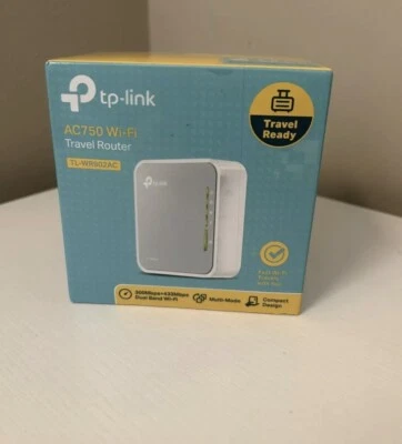TP-Link TL-WR902AC AC750 Wireless Travel Router - Silver/White - Image 1 of 4
