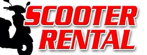 CALCOMANÍA DE ALQUILER DE SCOOTER pegatina alquiler de scooter vespa tienda viajes movilidad - Imagen 1 de 1