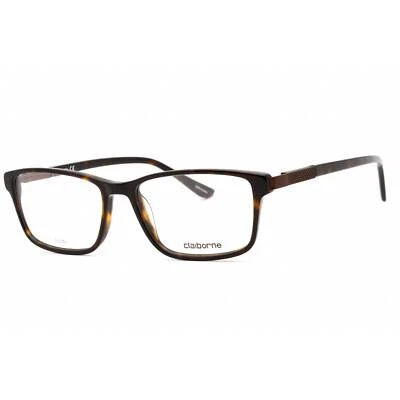 Liz Claiborne Para Hombre Anteojos Habana Plástico Forma Rectangular Marco CB 319 086 Foto 1 de 2