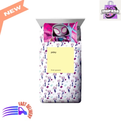 Marvel Spidey Spider Gwen Twin Size Sheet Set, Super Soft 3 Piece Bedding Set - Image 1 of 4