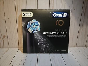 NUOVO Oral-B io Series Ultimate Clean 6 testine di ricambio bianco/nero - Foto 1 di 2