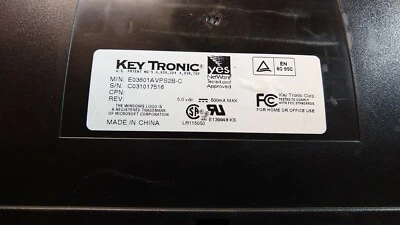 Vintage Key Tronic Pc Keyboard Black Ps2 - Image 1 of 2