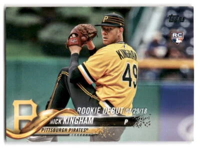 Nick Kingham 2018 Topps Update Baseball #US9 Pittsburgh Pirates Rookie RC - Image 1 of 2