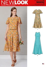 6000 MISSES' FIT & FLARE ROBE Patron de couture NEW LOOK Tailles 10 - 22