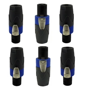 6Pcs Pole Conductor Speakon Cable Male Connector End for Audio DJ Speaker Cables - Picture 1 of 12