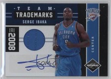 2011-12 Panini Limited Team Trademarks Materials Signatures /99 Serge Ibaka Auto