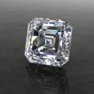 AAA Brilliant Asscher Moissanite Loose Gemstone 5mm 1 Pieces Faceted Lab Created - Picture 1 of 24