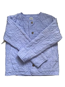 J Crew Womens Patchwork Quilted Lavender Jacket Size S Sold Out Rare Buttons - Picture 1 of 16