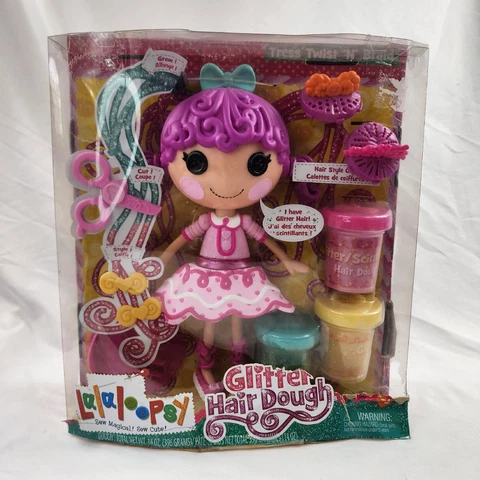 Lalaloopsy Glitter Hair Dough Tress Twist N Braid Doll Grow/Cut/Style New OOP Cover