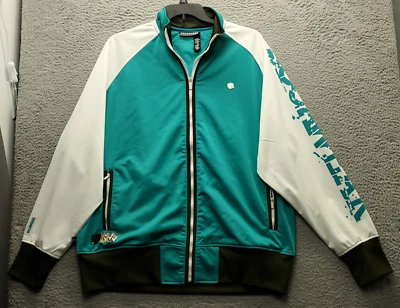 Rocawear Track Jacket Men 2XL Multicolor Long Sleeve Mock Neck Ribbed Cuff & Hem - Image 1 of 4