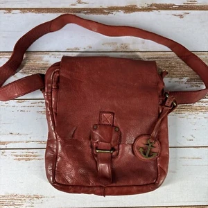 "Bolso Bandolera Harbor 2nd Cuero Rojo Pequeño 10.5x2 - 16"" Caída" - Imagen 1 de 12