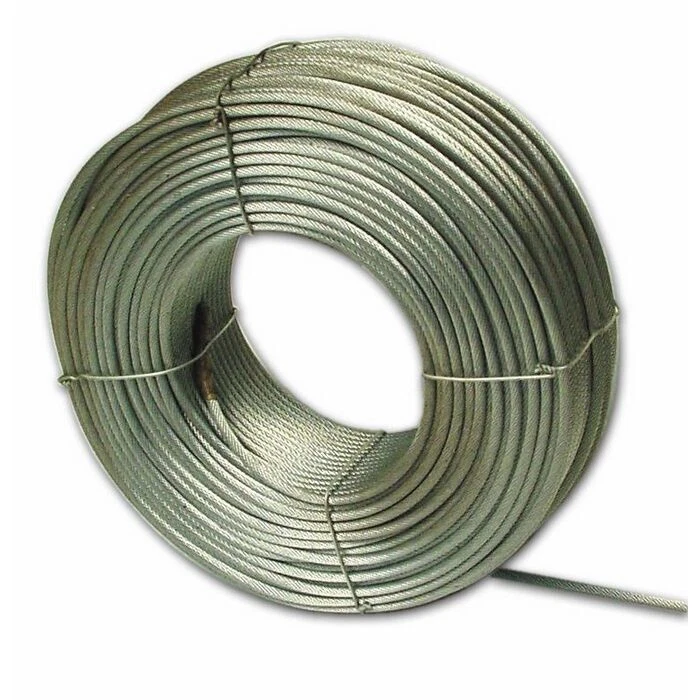Fune In Acciaio Zincato Antigirevole Ø 5 mm 133 Fili in matassa da 100 mt - Immagine 1 di 1