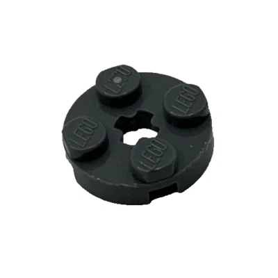 Lego 4032 Placa Gris Azulado Oscuro Redonda 2 x 2 Con Agujero de Eje + Apertura 4211042 Foto 1 de 4