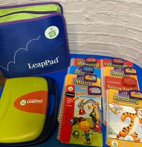 LeapFrog LeapPad Learning System With 8 Cartridges Books and Case - Picture 1 of 7