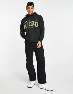 Aeropostale hoodie in black NEW Skateboard - Picture 1 of 4