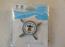 2010 Vancouver Winter Olympics Souvenir Pin - Crossed Skis - New Pack-Free Ship